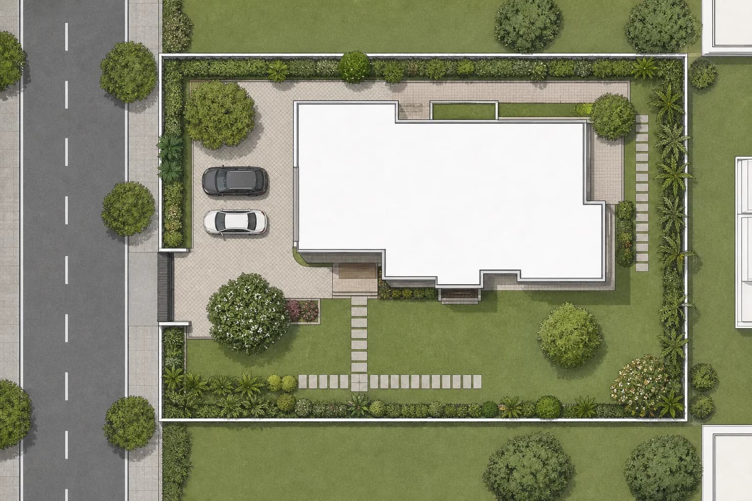 KM Construction layout development project